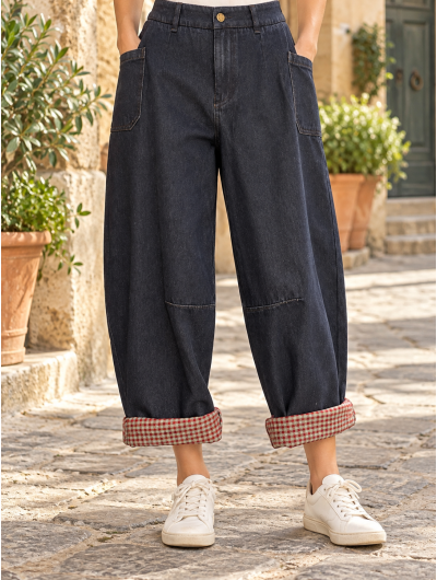 Jeans Red Tartan