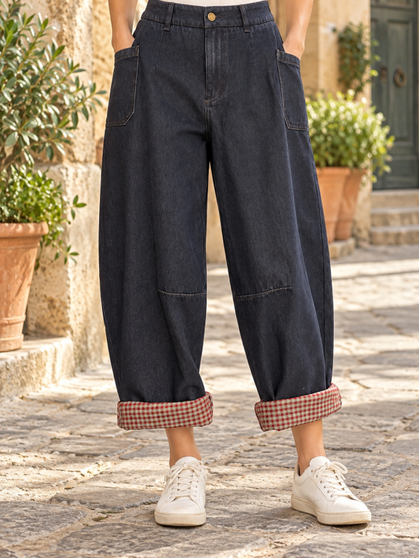Jeans Red Tartan